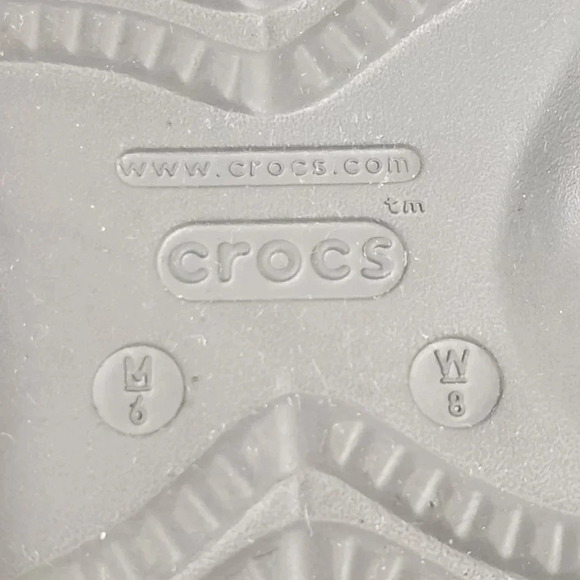Crocs Iconic Comfort Unisex M/6-W/8 Gray Slides/Sandles Slip On . - Picture 7 of 8